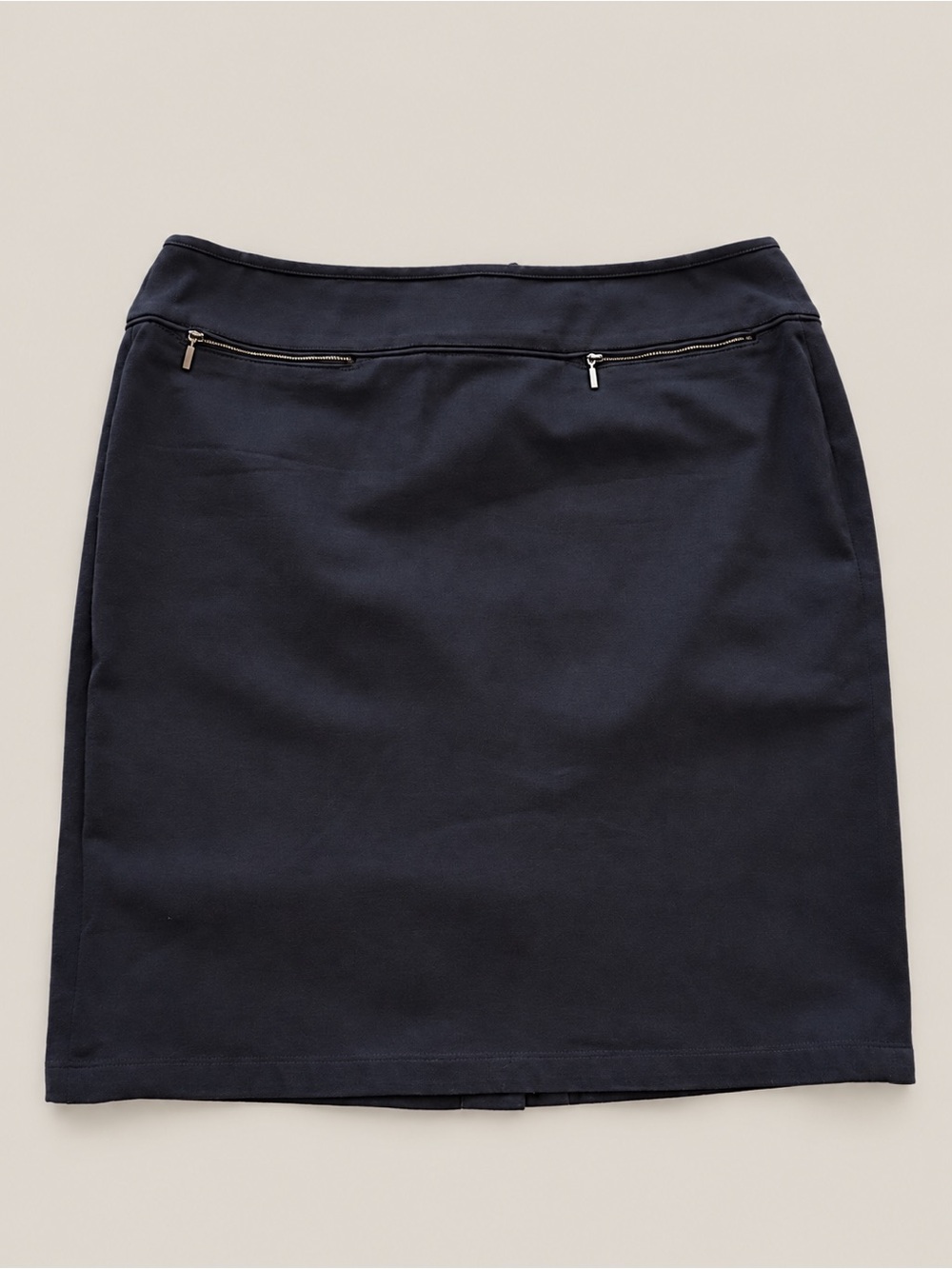 Doncaster Navy Pencil Skirt Womens Size 14 Stretch Cotton Work Office Classic